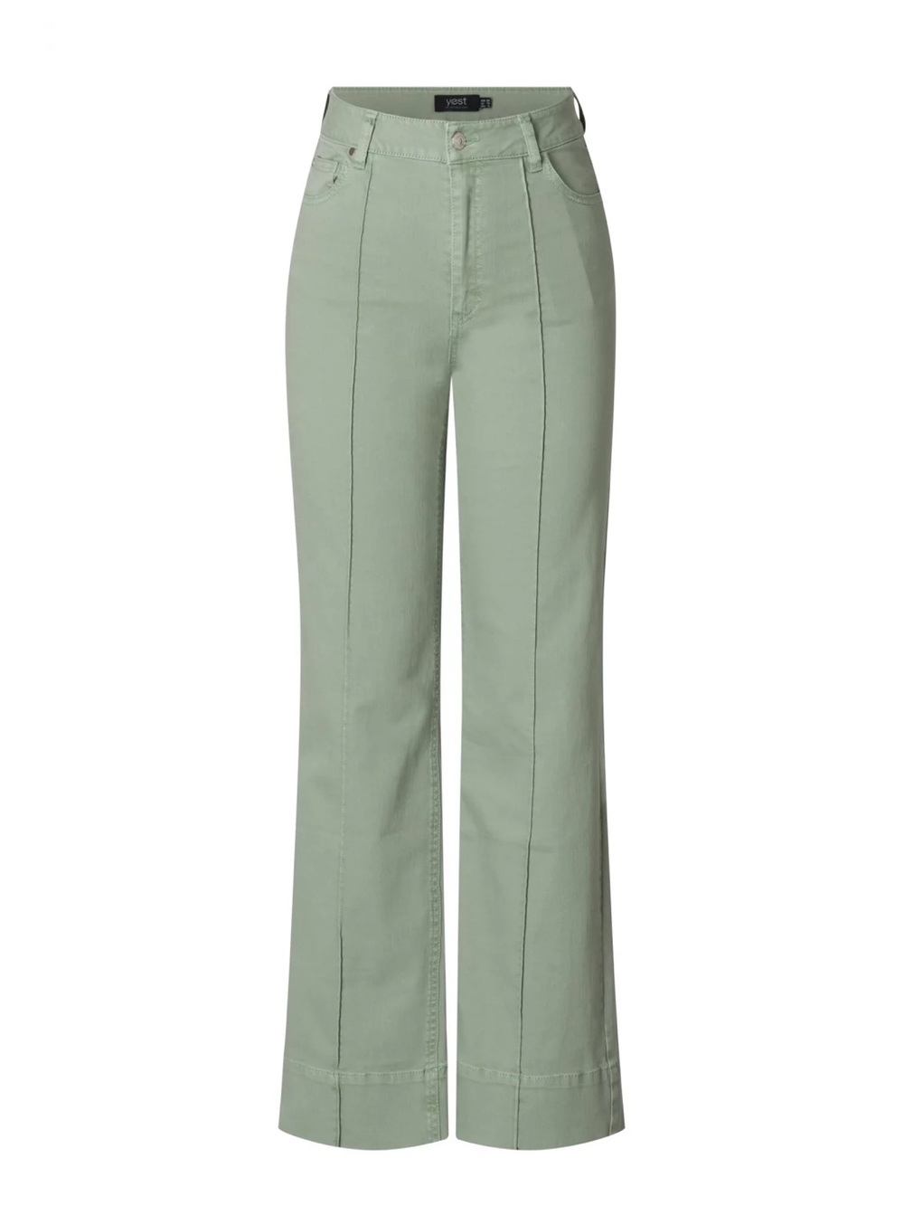 Yest | Slate Green Straight Leg Jeans